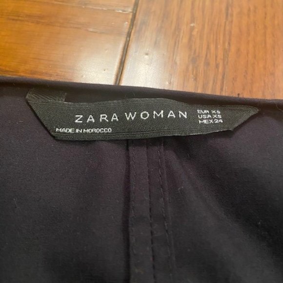 Black Zara Tie Crop Top - Picture 4 of 6